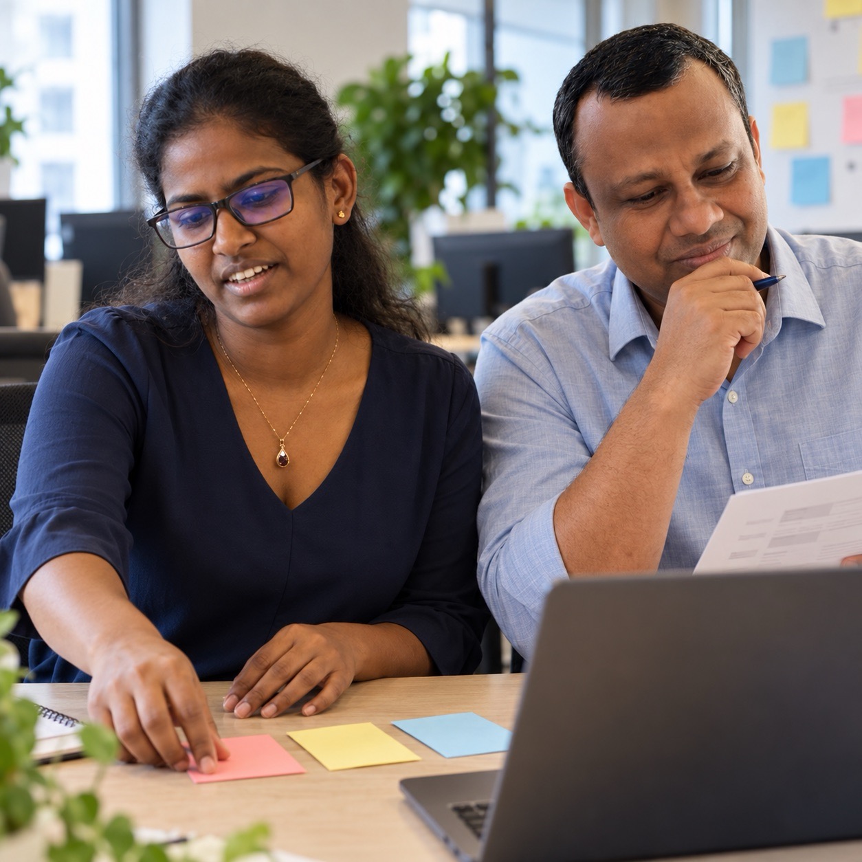 Colleagues adapt a workflow to the team’s needs.
