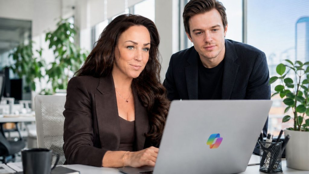 Camilla och Gozzi vid dator